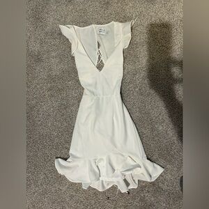 Hello Molly Cream Backless Dress